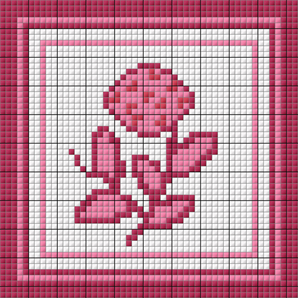 Floral Square - Pink
