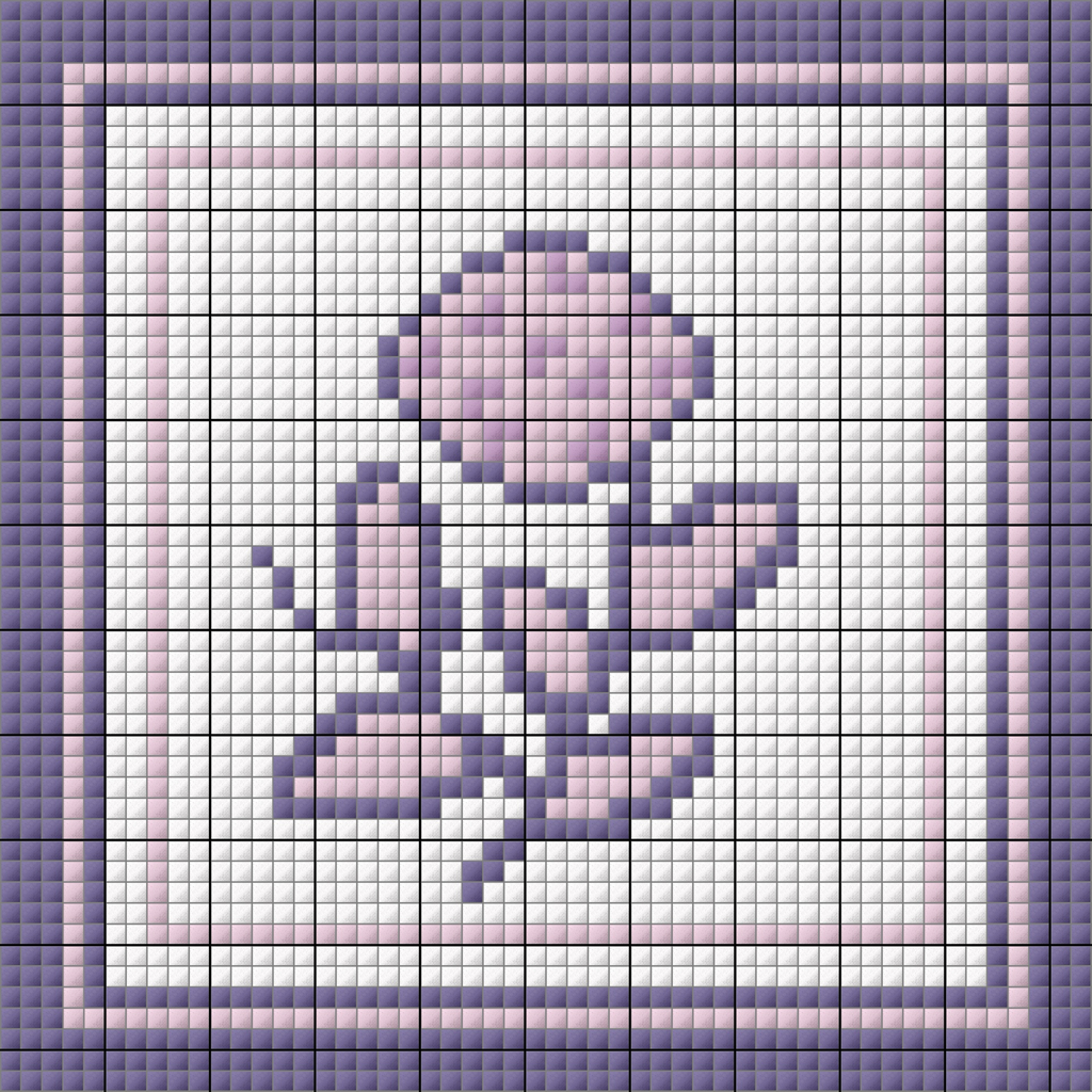Floral Square - Violet