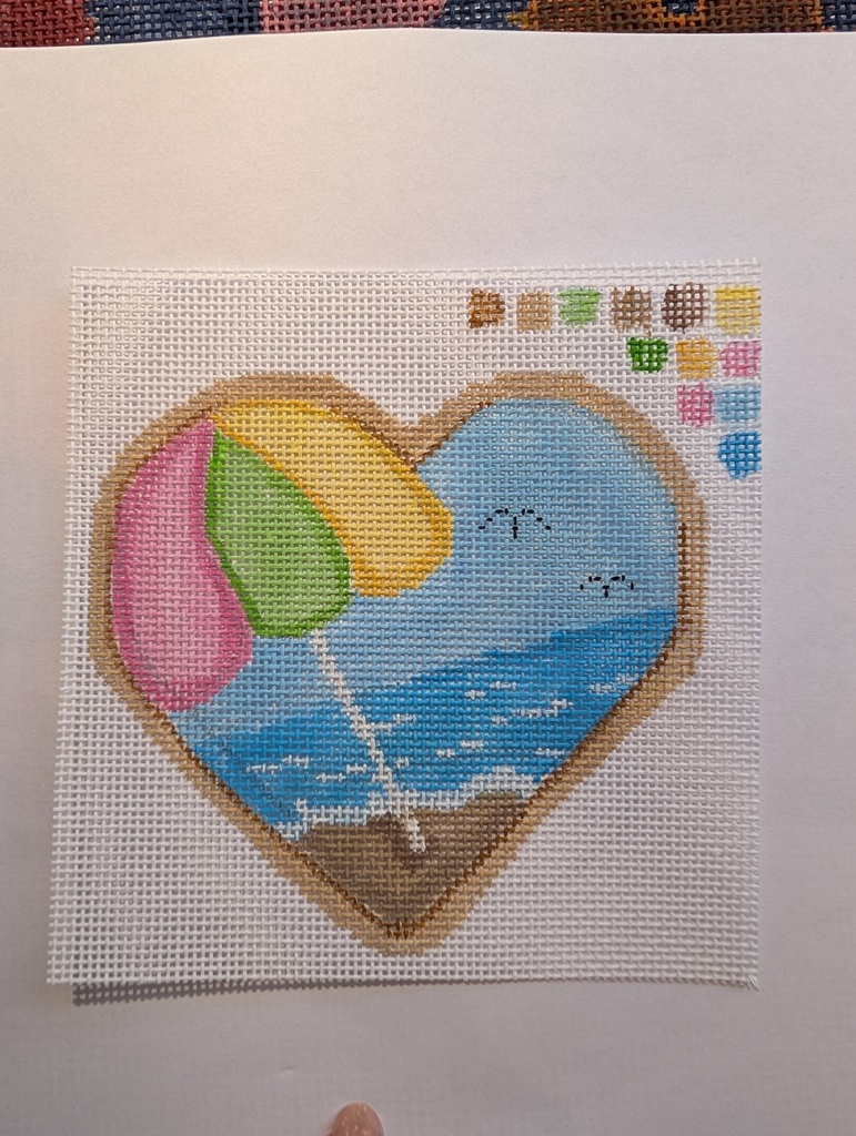 Beach Heart Cookie