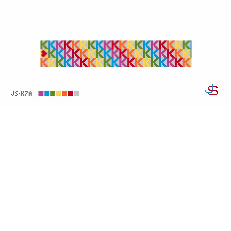 K key fob rainbow