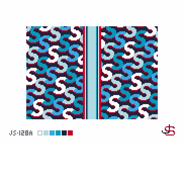 S clutch - serpentine blue