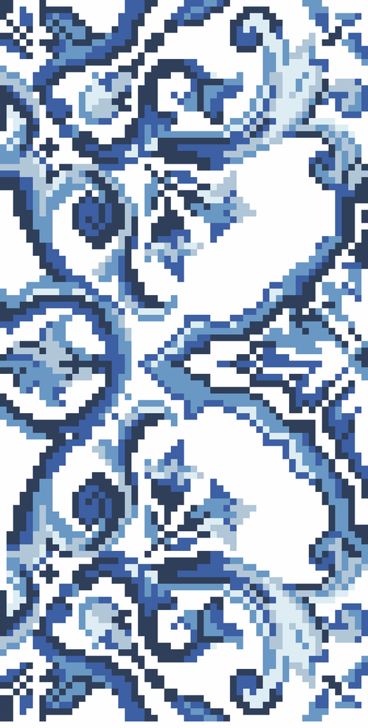 Blue Tile Clutch
