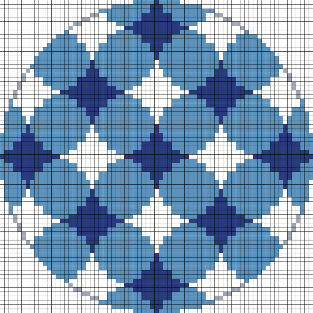Starburst Blue Ornament