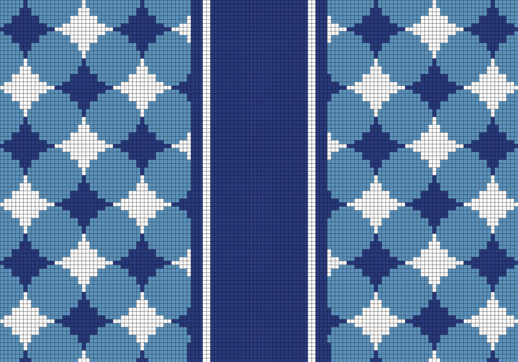 Starburst Blue Clutch