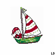 Santa Sailboat