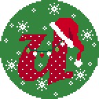 U Santa Hat Alphabet
