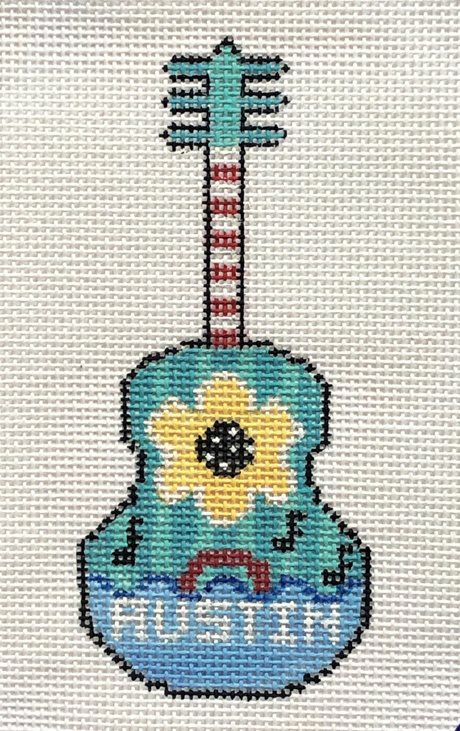 Austin blue guitar
