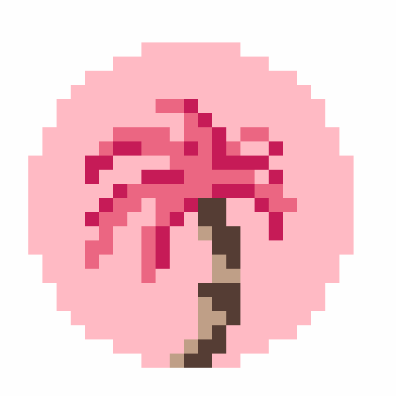 Pink Palm Tree