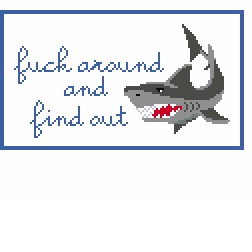 F around shark