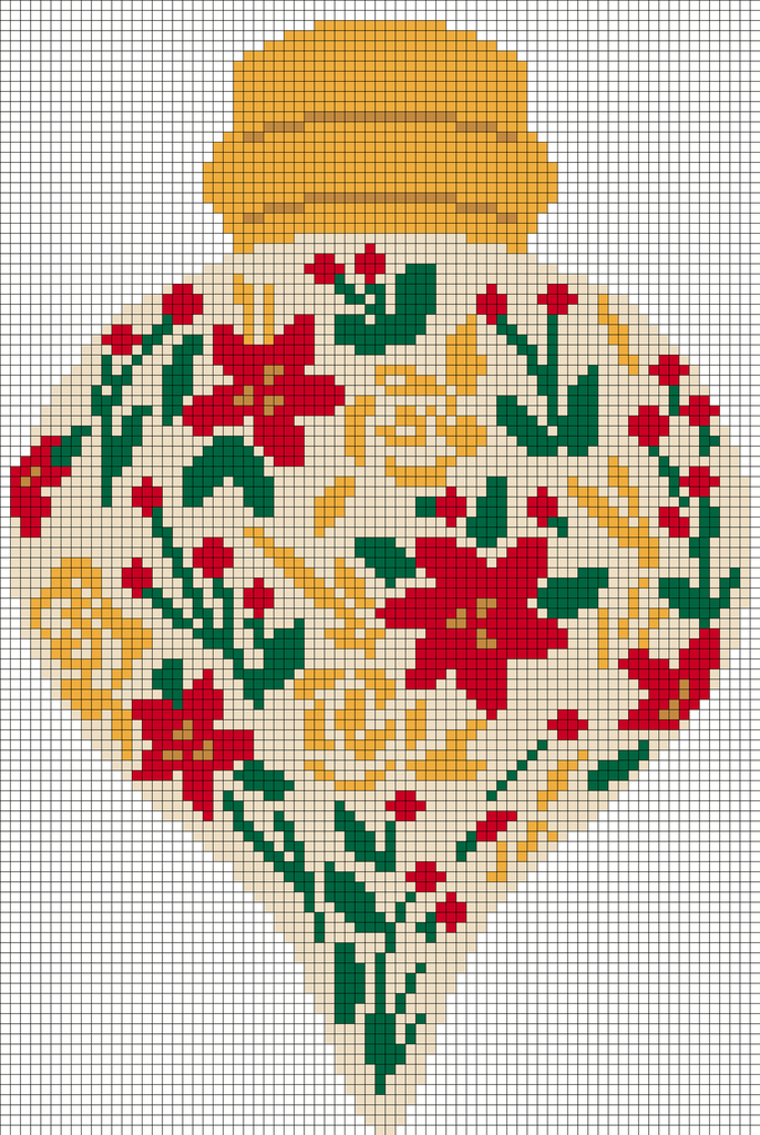 Gold Poinsettia Ornament