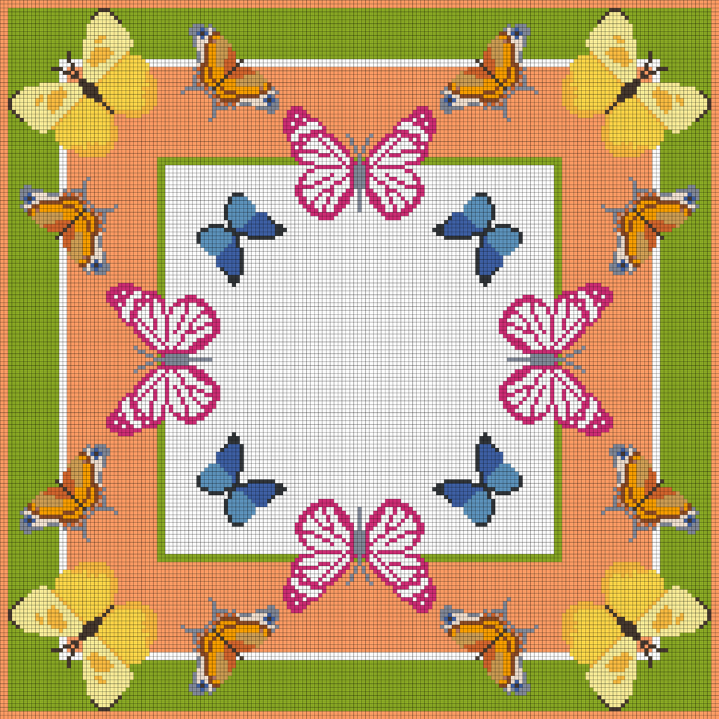 Bright Butterfly Scarf