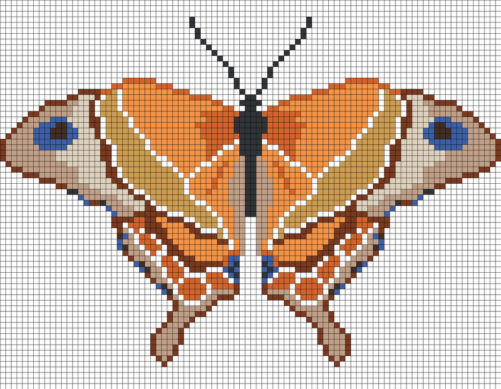 Orange Butterfly Ornament