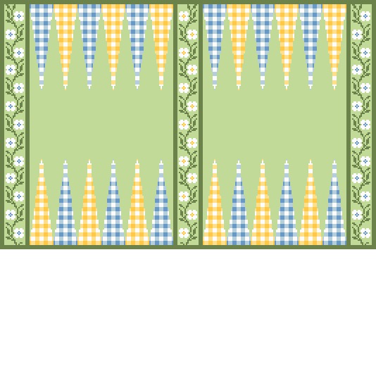 Daisy Backgammon Board