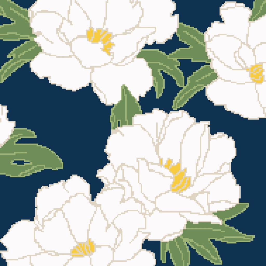 Navy Magnolias