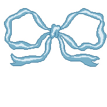 Big blue bow