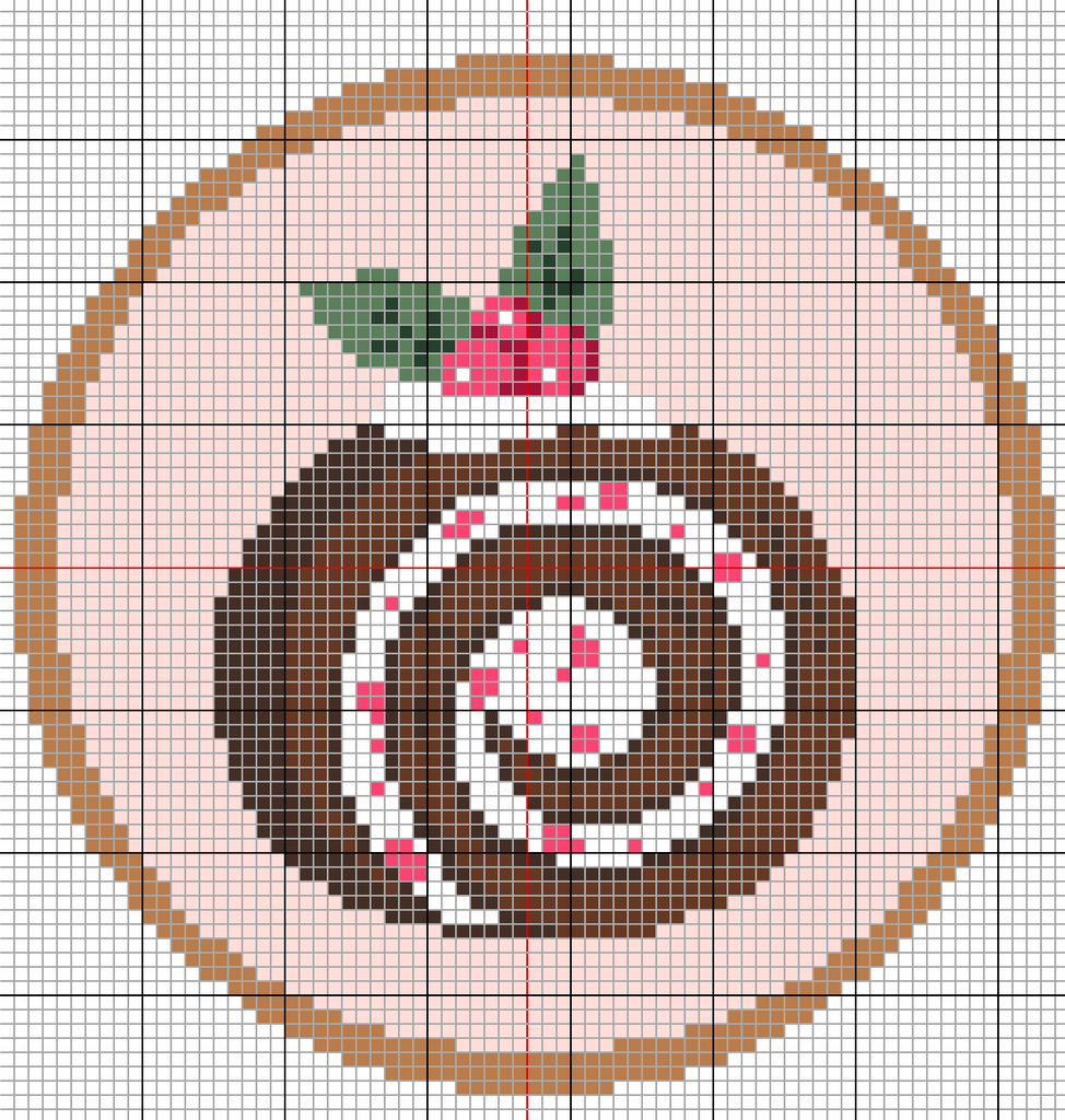 Peppermint Roll cake