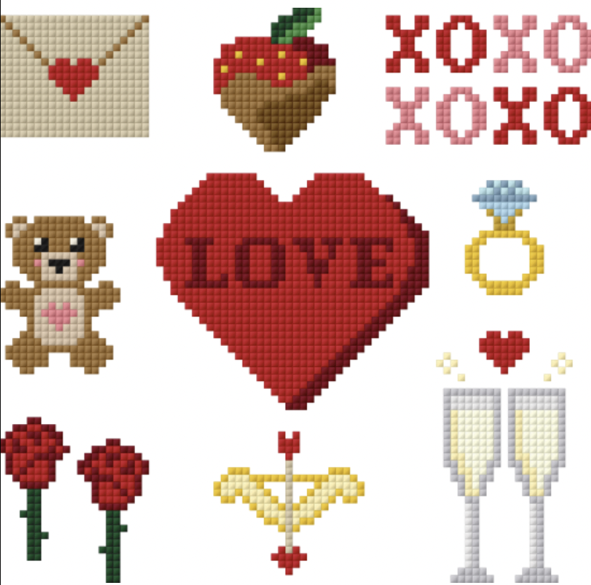 Valentines Grid