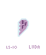 Purple BFF Heart Half