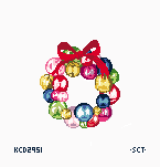 Mini Glass Ornament Wreath