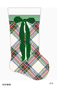 Cream Tartan Stocking