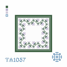 Table Number - Green and Lavender