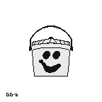 white boo bucket