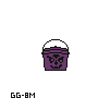 mini purple boo bucket