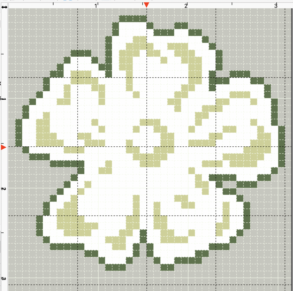 Green Peony 3x3