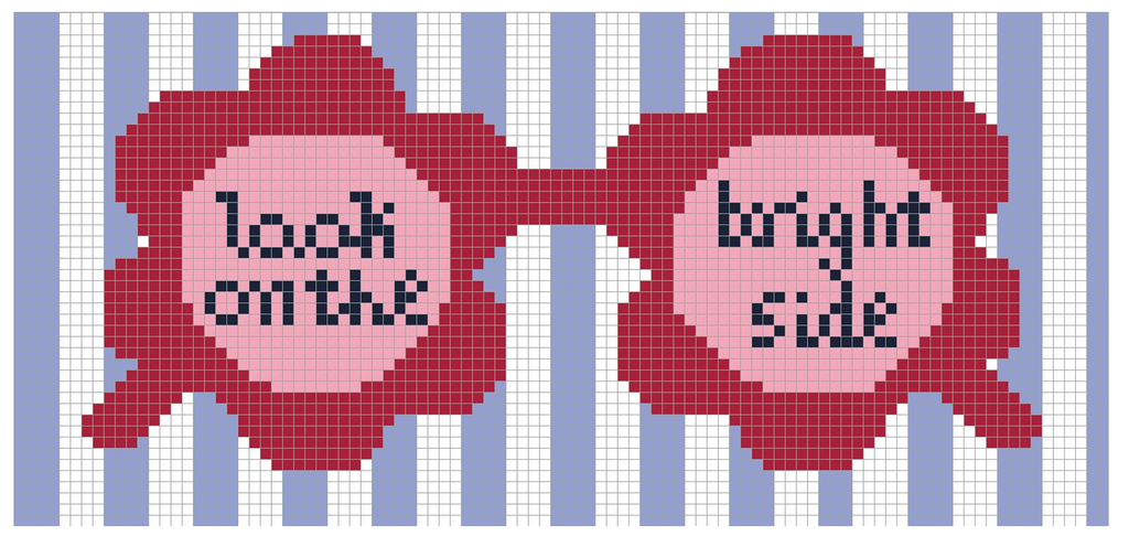 Look on the Brightside sunglasses case