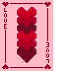 Love Card Hearts