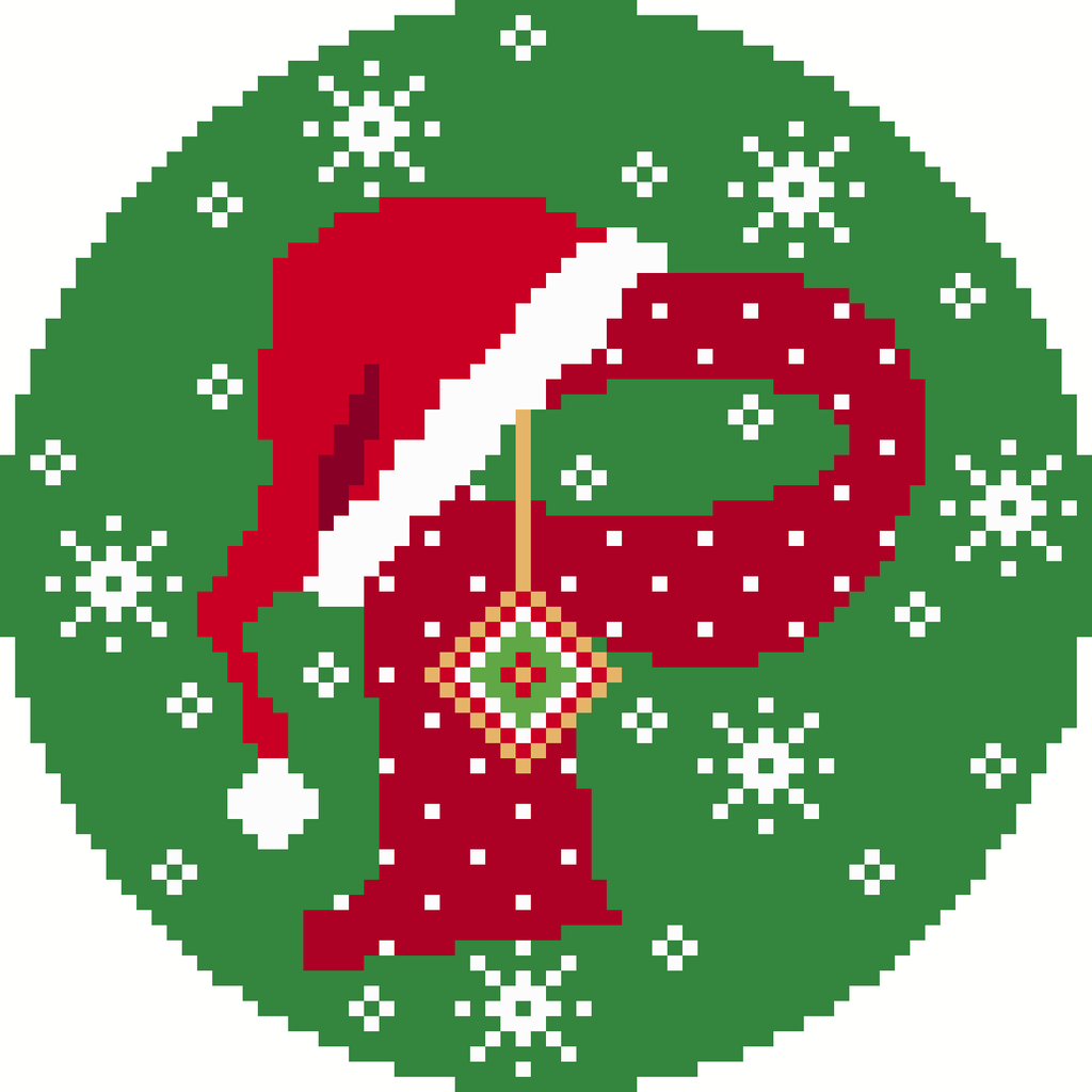 Santa Hat Alphabet -P