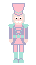 Pink and Purple Nutcracker