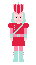 Pink and Green Nutcracker